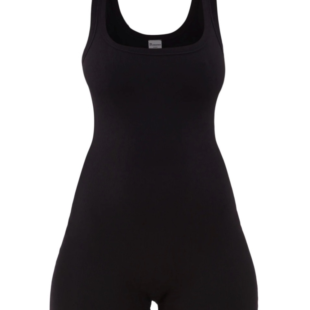 No Boundaries Cotton-Blend Ribbed Cozy Romper, Women’s